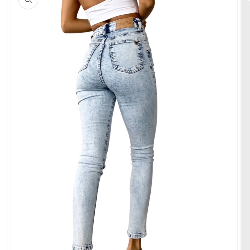 Chipre Women's Light Blue Ethos High Rise Skinny Jeans